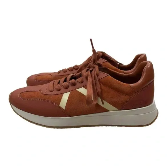 Vince Shoes Vince Brand New Womens Rust Ohara Suede Sneakers